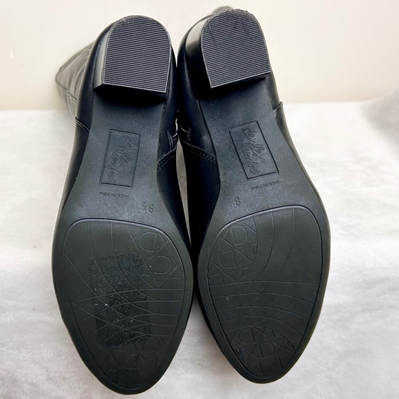 DEXFLEX COMFORT WEAVER BLACK KNEE HIGH SIDE ZIP HIGH HEEL RIDING BOOT 8.5 WIDE - Picture 8 of 12